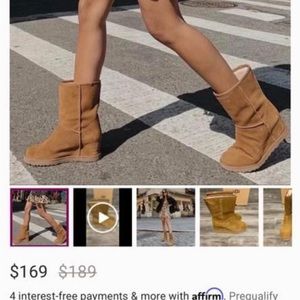 UGG classic femme short in chestnut EXCELLENT CONDITION!!
